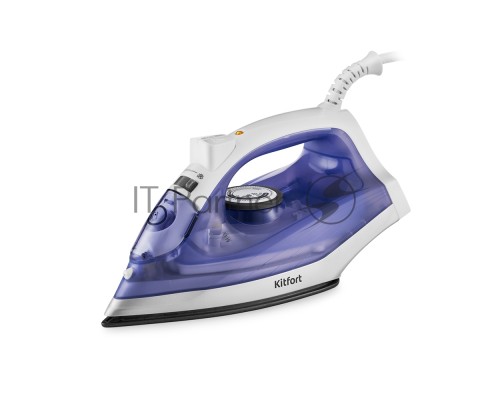 Утюг Kitfort KT-2603 1300Вт белый/фиолетовый