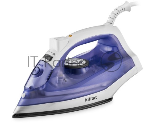 Утюг Kitfort KT-2603 1300Вт белый/фиолетовый