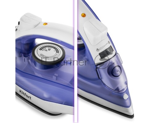 Утюг Kitfort KT-2603 1300Вт белый/фиолетовый