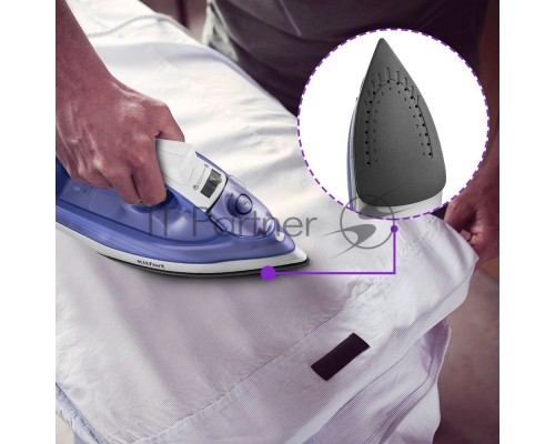 Утюг Kitfort KT-2603 1300Вт белый/фиолетовый