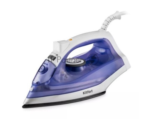 Утюг Kitfort KT-2603 1300Вт белый/фиолетовый