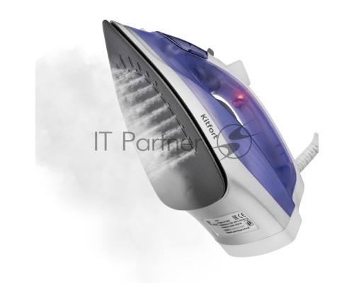 Утюг Kitfort KT-2603 1300Вт белый/фиолетовый
