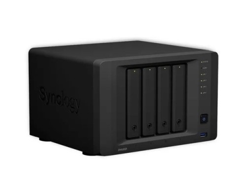 [Дисковый массив] Synology DVA3221 Сетевое хранилище QC2,1GhzCPU/8GB DDR4(up to 32GB)/RAID0,1/upto 4 3,5/2,5 SATA HDD/SSD (up to 14 with 2xDX517)/3xUSB3.2/2xeSATA port/1xCOM port/8xIPcam(up to 32)/1xRPS/3YW