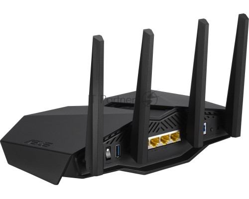 Роутер ASUS RT-AX82U // роутер 802.11b/g/n/ac/ax, до 574 + 4804Мбит/c, 2,4 + 5 гГц, 4 антенны, USB, GBT LAN ; 90IG05G0-MO3R10