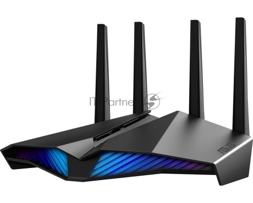 Роутер ASUS RT-AX82U // роутер 802.11b/g/n/ac/ax, до 574 + 4804Мбит/c, 2,4 + 5 гГц, 4 антенны, USB, GBT LAN ; 90IG05G0-MO3R10
