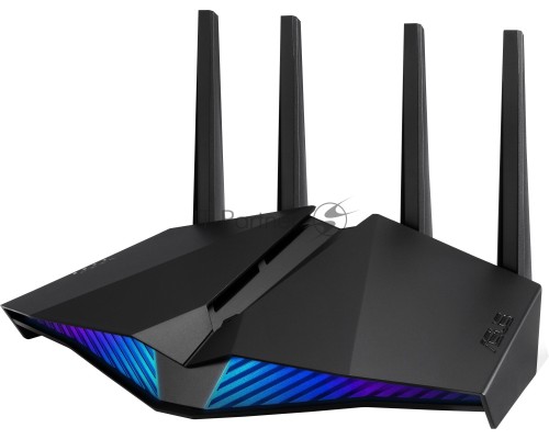 Роутер ASUS RT-AX82U // роутер 802.11b/g/n/ac/ax, до 574 + 4804Мбит/c, 2,4 + 5 гГц, 4 антенны, USB, GBT LAN ; 90IG05G0-MO3R10