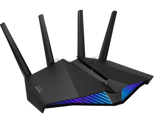 Роутер ASUS RT-AX82U // роутер 802.11b/g/n/ac/ax, до 574 + 4804Мбит/c, 2,4 + 5 гГц, 4 антенны, USB, GBT LAN ; 90IG05G0-MO3R10