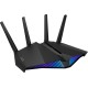 Роутер ASUS RT-AX82U // роутер 802.11b/g/n/ac/ax, до 574 + 4804Мбит/c, 2,4 + 5 гГц, 4 антенны, USB, GBT LAN ; 90IG05G0-MO3R10