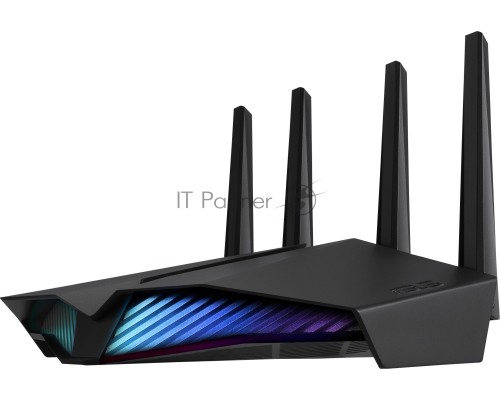 Роутер ASUS RT-AX82U // роутер 802.11b/g/n/ac/ax, до 574 + 4804Мбит/c, 2,4 + 5 гГц, 4 антенны, USB, GBT LAN ; 90IG05G0-MO3R10