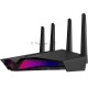 Роутер ASUS RT-AX82U // роутер 802.11b/g/n/ac/ax, до 574 + 4804Мбит/c, 2,4 + 5 гГц, 4 антенны, USB, GBT LAN ; 90IG05G0-MO3R10
