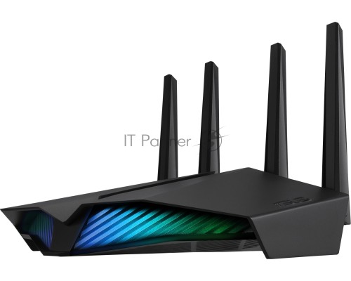 Роутер ASUS RT-AX82U // роутер 802.11b/g/n/ac/ax, до 574 + 4804Мбит/c, 2,4 + 5 гГц, 4 антенны, USB, GBT LAN ; 90IG05G0-MO3R10