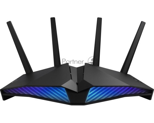 Роутер ASUS RT-AX82U // роутер 802.11b/g/n/ac/ax, до 574 + 4804Мбит/c, 2,4 + 5 гГц, 4 антенны, USB, GBT LAN ; 90IG05G0-MO3R10