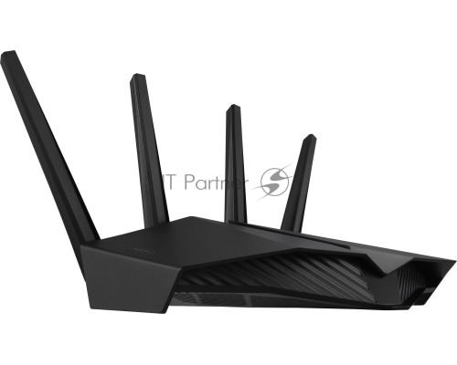 Роутер ASUS RT-AX82U // роутер 802.11b/g/n/ac/ax, до 574 + 4804Мбит/c, 2,4 + 5 гГц, 4 антенны, USB, GBT LAN ; 90IG05G0-MO3R10