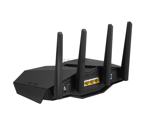 Роутер ASUS RT-AX82U // роутер 802.11b/g/n/ac/ax, до 574 + 4804Мбит/c, 2,4 + 5 гГц, 4 антенны, USB, GBT LAN ; 90IG05G0-MO3R10