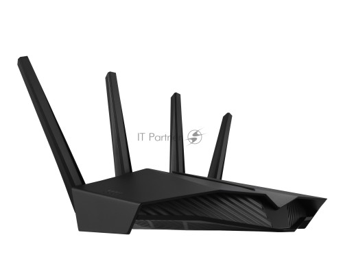 Роутер ASUS RT-AX82U // роутер 802.11b/g/n/ac/ax, до 574 + 4804Мбит/c, 2,4 + 5 гГц, 4 антенны, USB, GBT LAN ; 90IG05G0-MO3R10