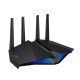 Роутер ASUS RT-AX82U // роутер 802.11b/g/n/ac/ax, до 574 + 4804Мбит/c, 2,4 + 5 гГц, 4 антенны, USB, GBT LAN ; 90IG05G0-MO3R10