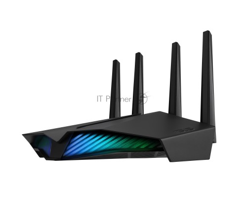 Роутер ASUS RT-AX82U // роутер 802.11b/g/n/ac/ax, до 574 + 4804Мбит/c, 2,4 + 5 гГц, 4 антенны, USB, GBT LAN ; 90IG05G0-MO3R10
