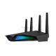Роутер ASUS RT-AX82U // роутер 802.11b/g/n/ac/ax, до 574 + 4804Мбит/c, 2,4 + 5 гГц, 4 антенны, USB, GBT LAN ; 90IG05G0-MO3R10