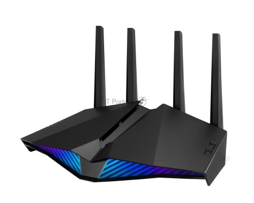 Роутер ASUS RT-AX82U // роутер 802.11b/g/n/ac/ax, до 574 + 4804Мбит/c, 2,4 + 5 гГц, 4 антенны, USB, GBT LAN ; 90IG05G0-MO3R10