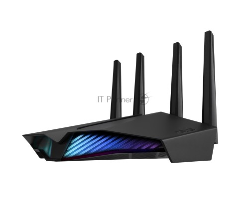 Роутер ASUS RT-AX82U // роутер 802.11b/g/n/ac/ax, до 574 + 4804Мбит/c, 2,4 + 5 гГц, 4 антенны, USB, GBT LAN ; 90IG05G0-MO3R10