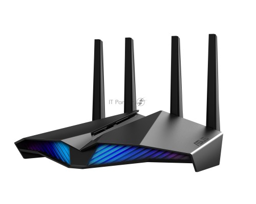 Роутер ASUS RT-AX82U // роутер 802.11b/g/n/ac/ax, до 574 + 4804Мбит/c, 2,4 + 5 гГц, 4 антенны, USB, GBT LAN ; 90IG05G0-MO3R10