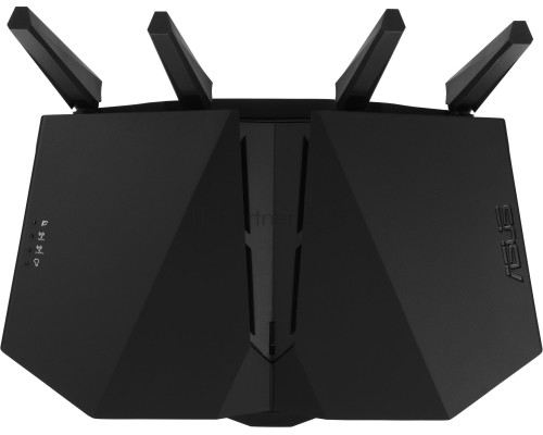 Роутер ASUS RT-AX82U // роутер 802.11b/g/n/ac/ax, до 574 + 4804Мбит/c, 2,4 + 5 гГц, 4 антенны, USB, GBT LAN ; 90IG05G0-MO3R10