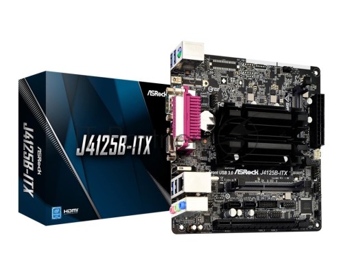 Материнская плата Asrock J4125B-ITX 2xDDR4 mini-ITX AC`97 8ch(7.1) GbLAN+VGA+HDMI
