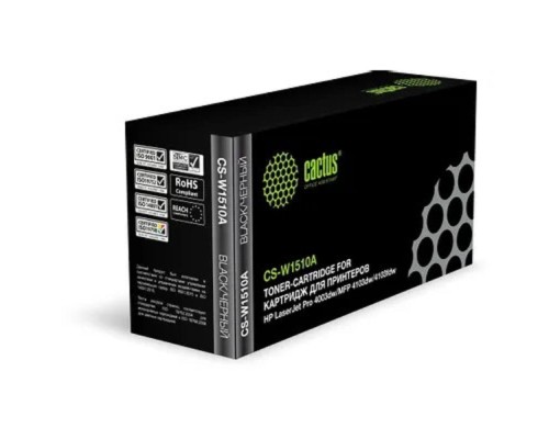 [расходные материалы] Картридж лазерный Cactus CS-W1510A W1510A черный (3050стр.) для HP LJ Pro 4003dw/MFP 4103dw/4103fdw