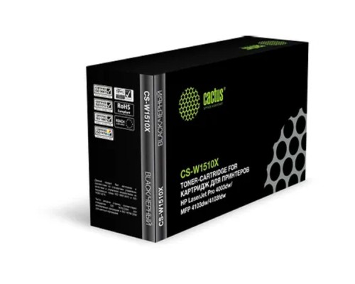 [расходные материалы] Картридж лазерный Cactus CS-W1510X W1510X черный (9700стр.) для HP LJ Pro 4003dw/MFP 4103dw/4103fdw