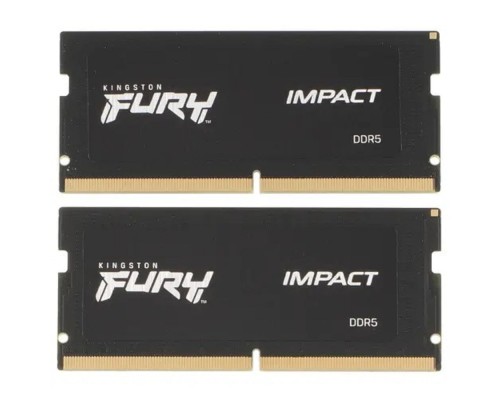 [Модуль памяти] Память оперативная/ Kingston 32GB 4800MT/s DDR5 CL38 SODIMM (Kit of 2) FURY Impact PnP KF548S38IBK2-32