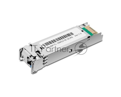 Модуль TP-Link SFP 1000Base-BX WDM Bi-Directional SFP module, TX: 1310 nm and RX: 1550 nm, 1 LC Simplex port , up to 2 km transmission distance in 9/125 μm SMF (Single-Mode Fiber), Supports Digital Diagnostic Monitoring (DDM).