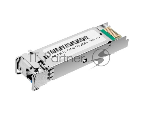 Модуль TP-Link SFP 1000Base-BX WDM Bi-Directional SFP module, TX: 1310 nm and RX: 1550 nm, 1 LC Simplex port , up to 2 km transmission distance in 9/125 μm SMF (Single-Mode Fiber), Supports Digital Diagnostic Monitoring (DDM).