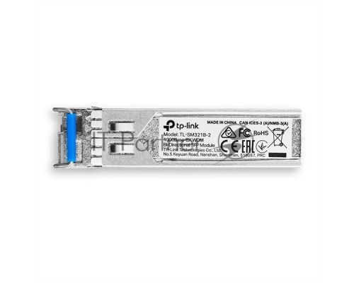Модуль TP-Link SFP 1000Base-BX WDM Bi-Directional SFP module, TX: 1310 nm and RX: 1550 nm, 1 LC Simplex port , up to 2 km transmission distance in 9/125 μm SMF (Single-Mode Fiber), Supports Digital Diagnostic Monitoring (DDM).