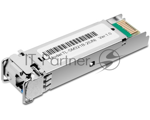 Модуль TP-Link SFP 1000Base-BX WDM Bi-Directional SFP module, TX: 1310 nm and RX: 1550 nm, 1 LC Simplex port , up to 2 km transmission distance in 9/125 μm SMF (Single-Mode Fiber), Supports Digital Diagnostic Monitoring (DDM).