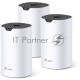 Роутер TP-Link AC1200 whole home WiFi system, 300Mbps at 2.4GHz and 867Mbps at 5GHz, M4R+M3W, 2 Giga Ethernet ports for M4R, support Router and Access Point mode, support IPTV, support IPv6, TP-Link Mesh technology, Auto Path Selection, 802.11k/v/r fast 