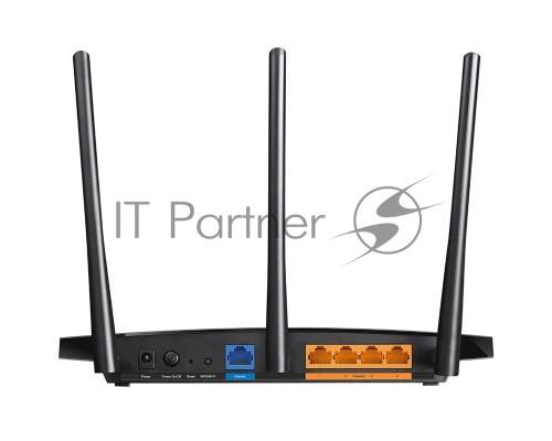 Роутер TP-Link AC1900 Dual Band Wireless Gigabit Router, 600Mbps at 2.4G and 1300Mbps at 5G, 3 external antennas, support MU-MIMO, Beamforming, Airtime Fairness, support Router & AP mode, support Russia PPTP/L2TP/PPPoE,  support IGMP Snooping/Proxy