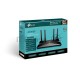 Роутер TP-Link AX3000 Dual Band Wireless Gigabit Router, Next-Gen Gigabit Wi-Fi 6, 2402Mbps at 5G and 574Mbps at 2.4G, Dual-Core Intel CPU, 1*USB 3.0 Port, 4 external antennas, support NitroQAM,OFDMA,MU-MIMO,Airtime Fairness,Beamforming, support Russia P