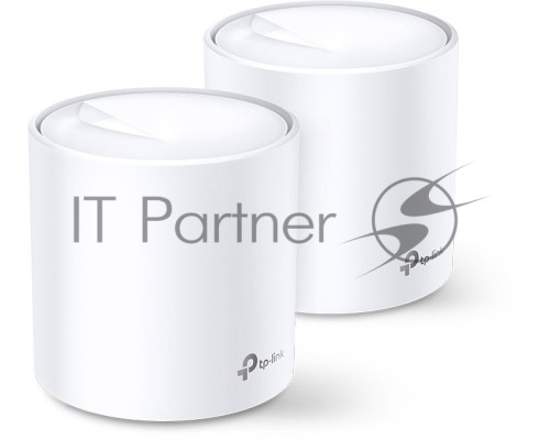 Система TP-Link Mesh AX3000 Whole Home  Wi-Fi System, Wi-Fi 6, 2402Mbps (4 streams) at 5GHz and 574Mbps (2 streams) at 2.4GHz, 2 Gigabit ports of each unit, support OFDMA, MU-MIMO, 802.11k/v/r seamless roaming, support WPA3, HomecareTM system, easy setup