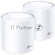 Система TP-Link Mesh AX3000 Whole Home  Wi-Fi System, Wi-Fi 6, 2402Mbps (4 streams) at 5GHz and 574Mbps (2 streams) at 2.4GHz, 2 Gigabit ports of each unit, support OFDMA, MU-MIMO, 802.11k/v/r seamless roaming, support WPA3, HomecareTM system, easy setup