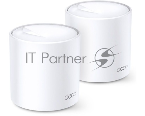 Система TP-Link Mesh AX3000 Whole Home  Wi-Fi System, Wi-Fi 6, 2402Mbps (4 streams) at 5GHz and 574Mbps (2 streams) at 2.4GHz, 2 Gigabit ports of each unit, support OFDMA, MU-MIMO, 802.11k/v/r seamless roaming, support WPA3, HomecareTM system, easy setup