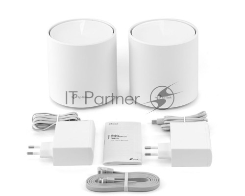 Система TP-Link Mesh AX3000 Whole Home  Wi-Fi System, Wi-Fi 6, 2402Mbps (4 streams) at 5GHz and 574Mbps (2 streams) at 2.4GHz, 2 Gigabit ports of each unit, support OFDMA, MU-MIMO, 802.11k/v/r seamless roaming, support WPA3, HomecareTM system, easy setup