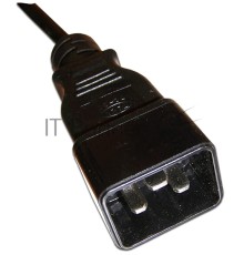 Шнур питания LANMASTER С13-C20, 3х0.75, 220В, 10А, черный, 1 метр