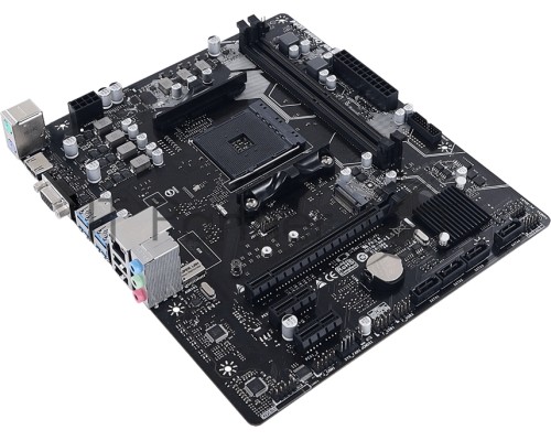 Материнская плата Biostar A520MH, Socket AM4, AMD A520, 2xDDR4-2933, D-SUB+HDMI, 1xPCI-Ex16, 2xPCI-Ex1, 4xSATA3(RAID 0/1/10), 1xM.2, 8 Ch Audio, GLan, (4+2)xUSB2.0, (2+4)xUSB3.2, 2xPS/2, mATX, RTL, {}