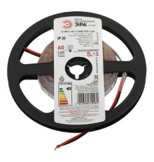 ЭРА Б0053974 Светодиодная лента LS2835 6-60-12-3500K-IP20-1 year-5m нейтральный белый свет 5 м