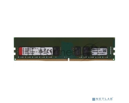 Оперативная память Kingston 16GB DDR4 2666MHz (1x16GB), DIMM, ECC, RTL