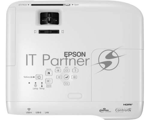 Проектор Epson EB-992F white (LCD, 1920х1080, 4000Lm, 16000:1, Wi-fi, Miracast,3.1 kg) (V11H988040)