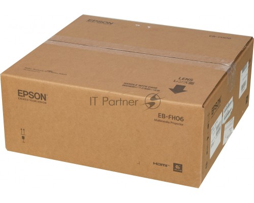 Проектор Epson EB-FH06 white (LCD, 1920×1080, 3500Lm, 16000:1, 2.7 kg) (V11H974040)