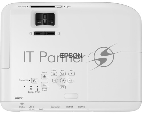 Проектор Epson EB-FH06 white (LCD, 1920×1080, 3500Lm, 16000:1, 2.7 kg) (V11H974040)