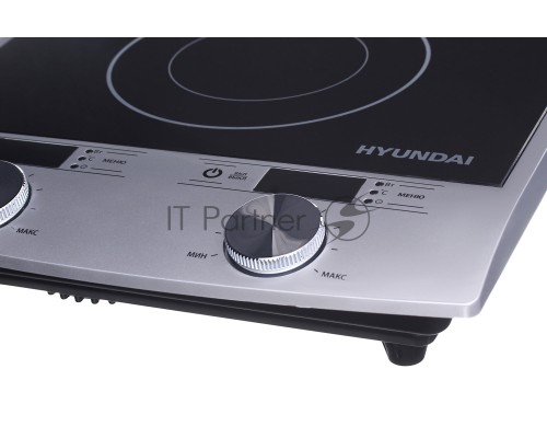Электрическая плитка Hyundai HYC-0103 серебристый/черный стеклокерамика (настольная)