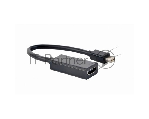 Переходник miniDisplayPort -> HDMI, Cablexpert A-mDPM-HDMIF4K-01, 4K, 20M/19F, кабель 15см, черный, пакет